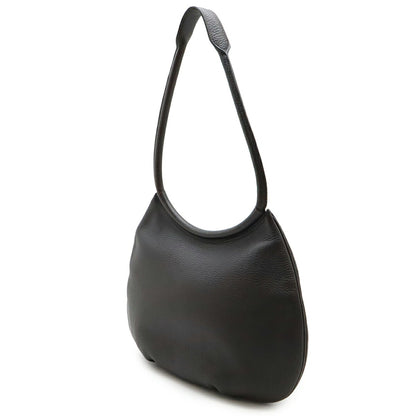 Hermès, Black, Leather, shoulder