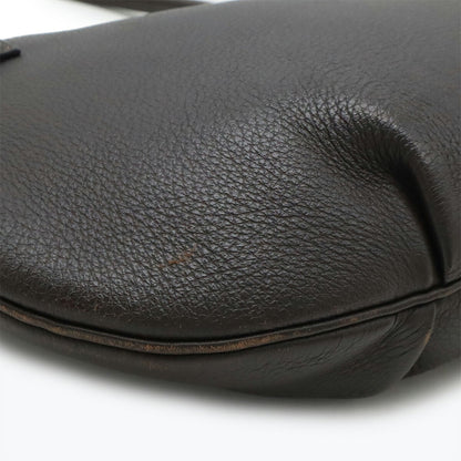 Hermès, Black, Leather, shoulder