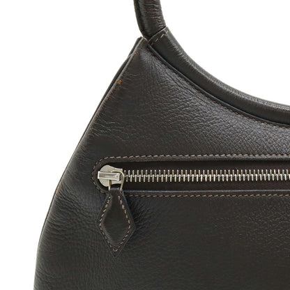 Hermès, Black, Leather, shoulder