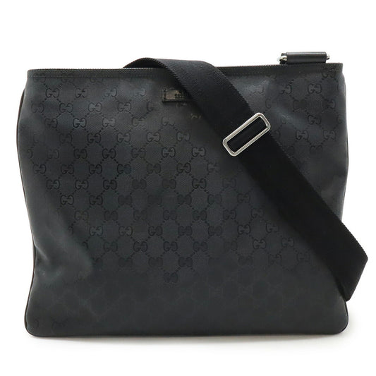 Gucci GG Imprimé, Black, Canvas, shoulder