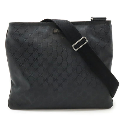 Gucci GG Imprimé, Black, Canvas, shoulder