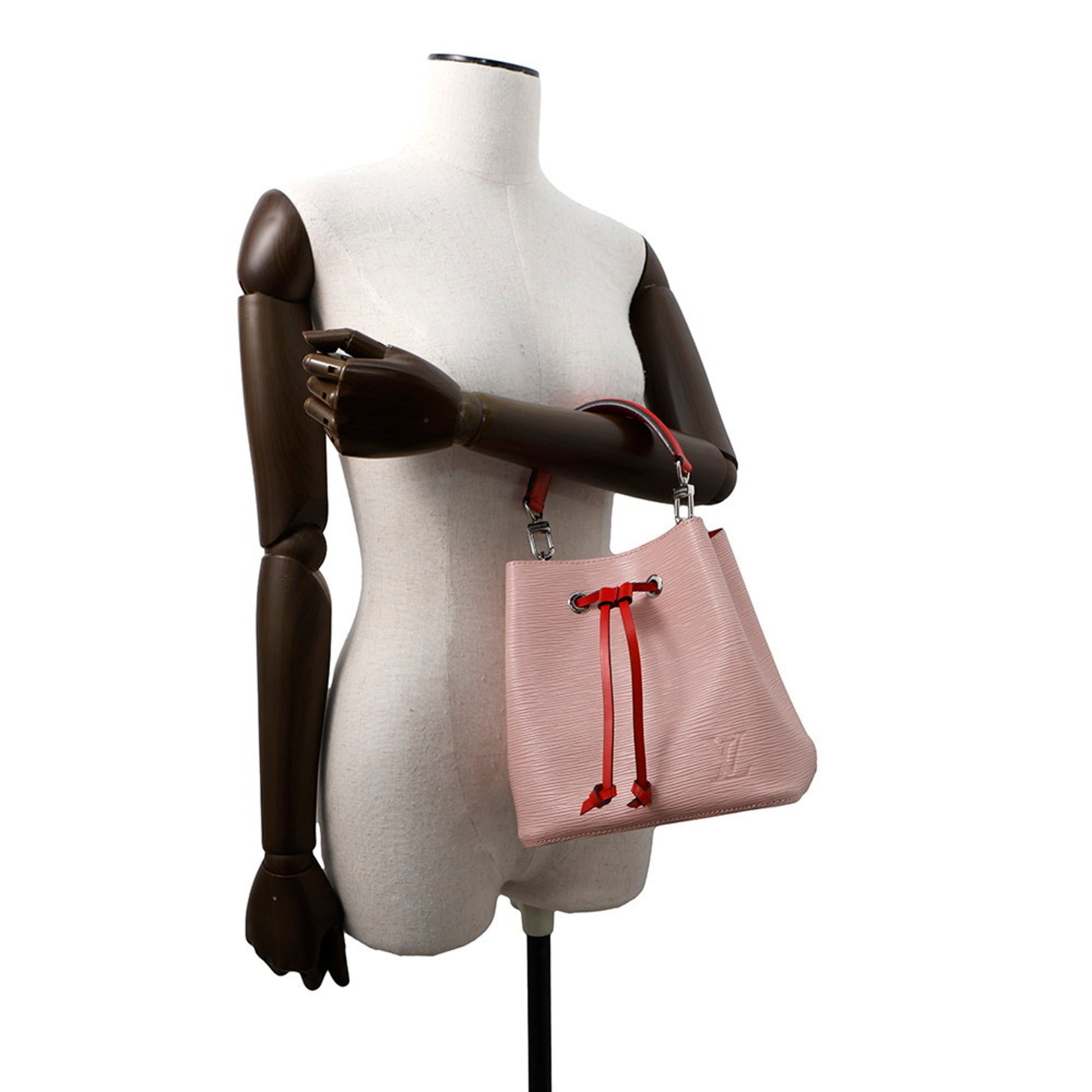 Louis Vuitton NéoNoé, Pink, Leather, handbag