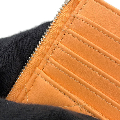 Chanel Cc, Orange, Leather, wallet