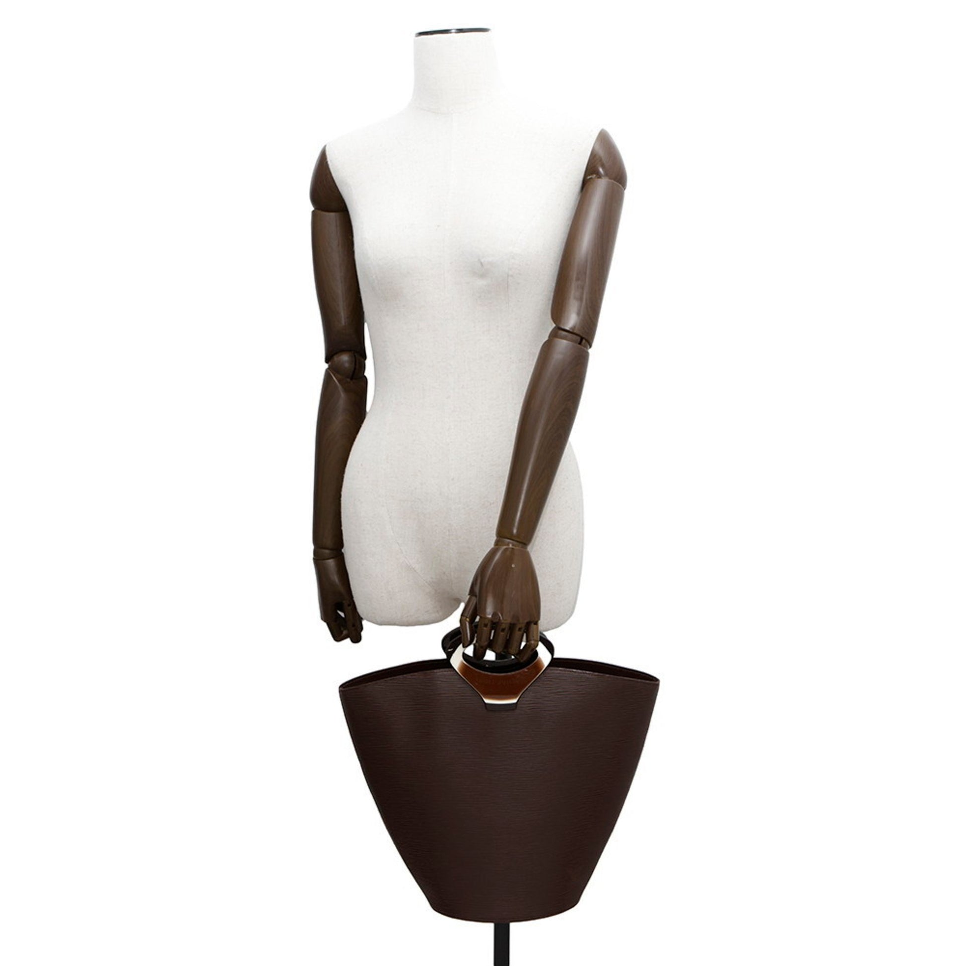 Louis Vuitton Noctambule, Brown, Leather, tote