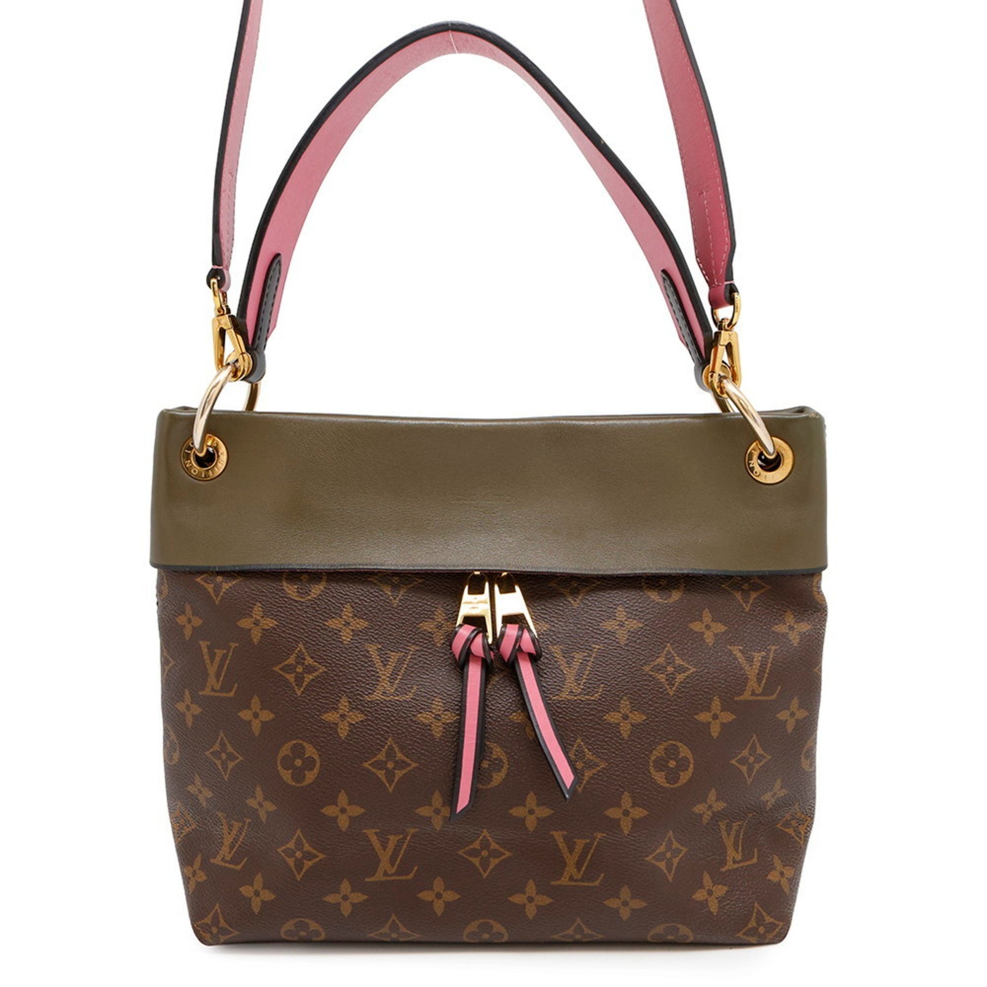 Louis Vuitton Tuileries, Brown, Canvas, shoulder