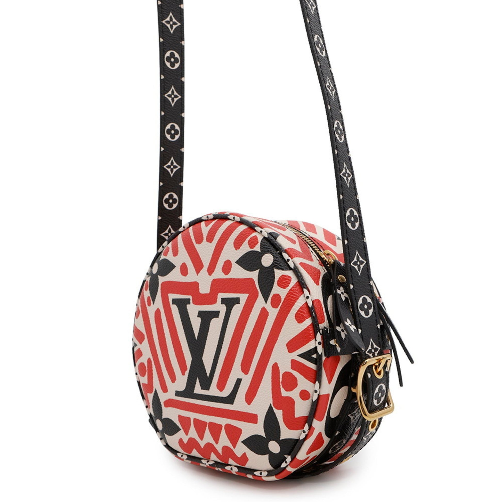 Louis Vuitton Boîte Chapeau Souple, Red, Canvas, shoulder