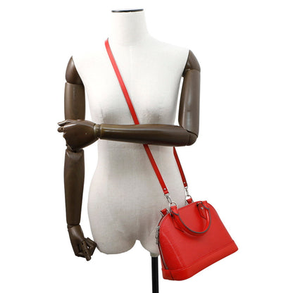 Louis Vuitton Alma BB, Red, Leather, handbag