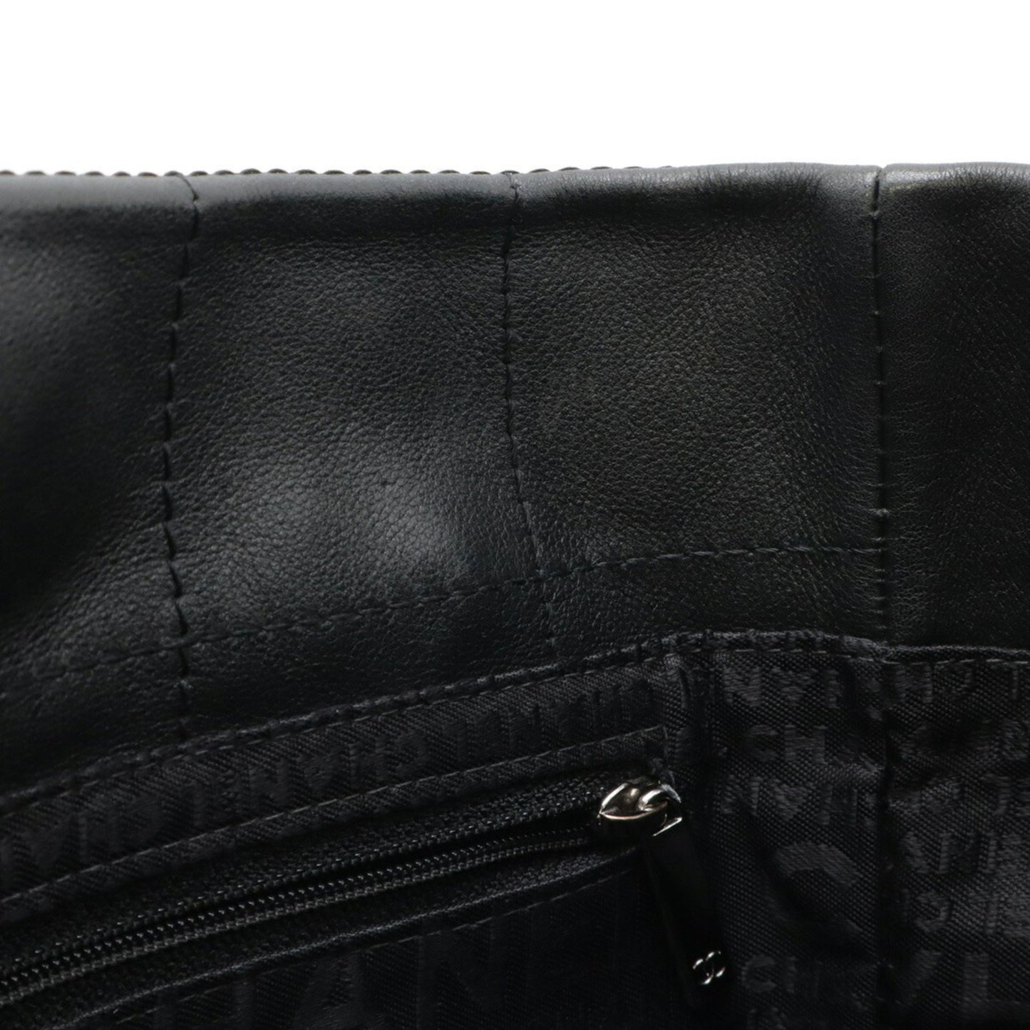 Chanel Chocolate bar, Black, Leather, handbag