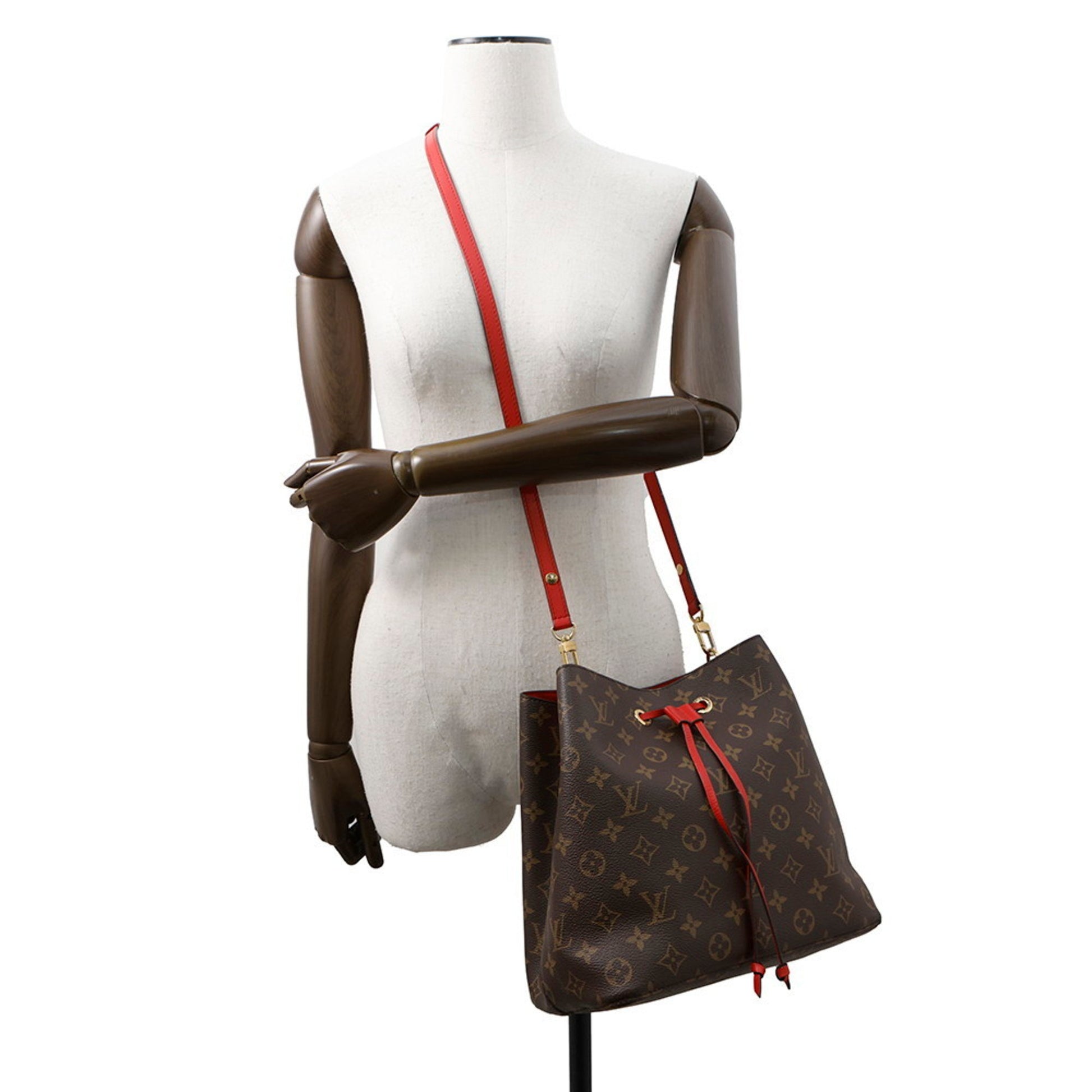 Louis Vuitton NéoNoé, Brown, Canvas, shoulder