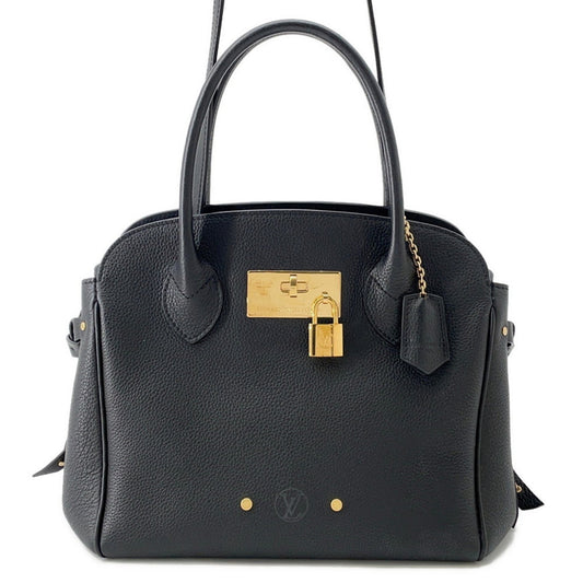 Louis Vuitton Milla, Black, Leather, handbag
