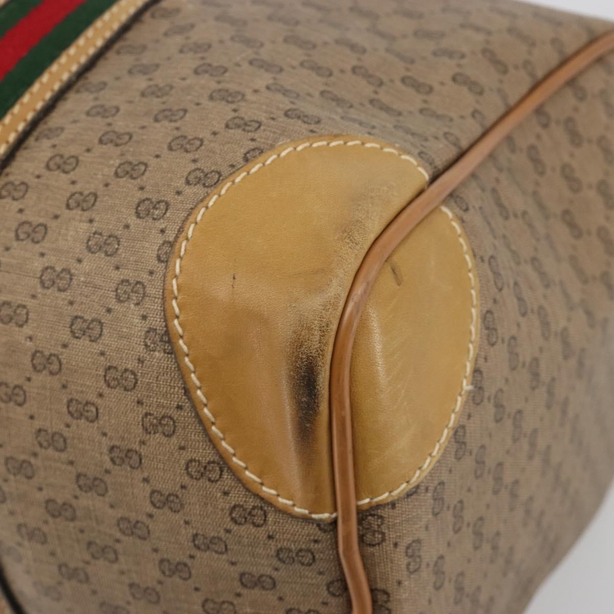 Gucci Boston Canvas, Beige, PVC, Travel Bag