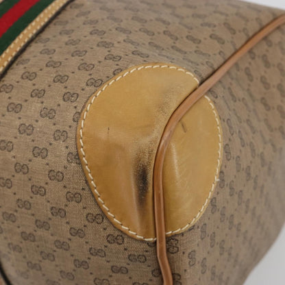 Gucci Boston Canvas, Beige, PVC, Travel Bag