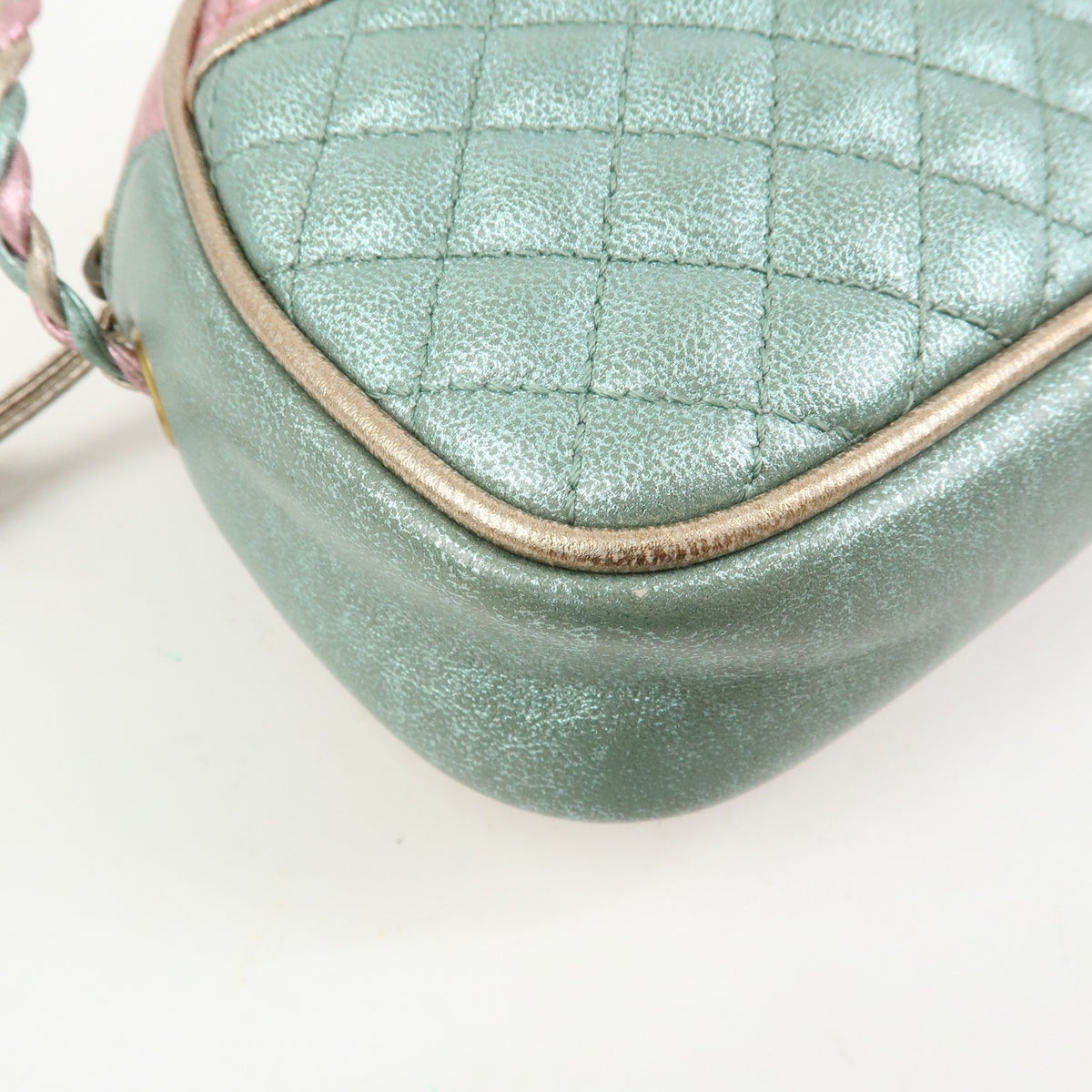 Gucci Trapuntata Camera Quilted Laminated Leather, Pink, Leather, Handbag