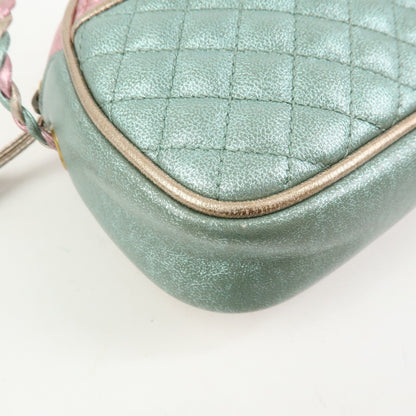 Gucci Trapuntata Camera Quilted Laminated Leather, Pink, Leather, Handbag