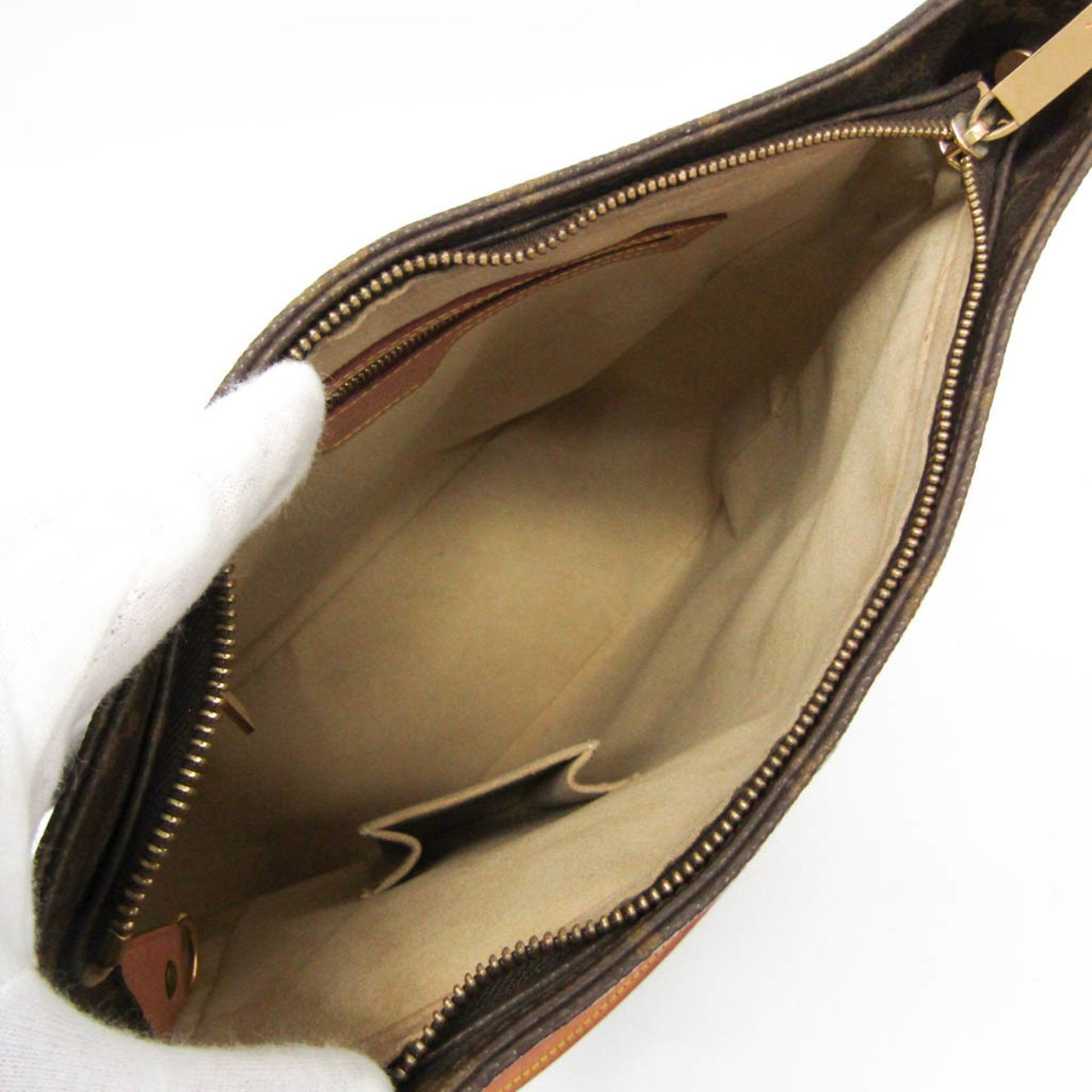 Louis Vuitton Looping, Brown, Canvas, shoulder