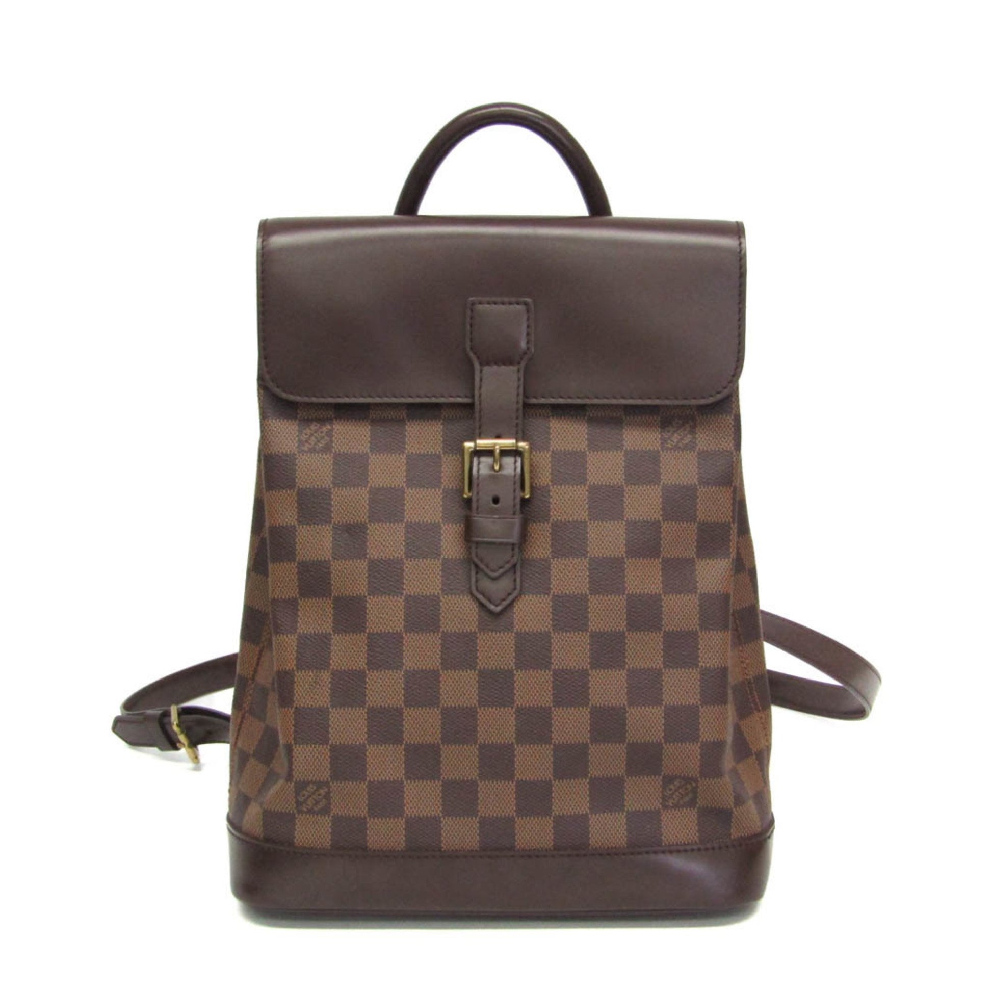 Louis Vuitton Soho, Brown, Canvas, backpack