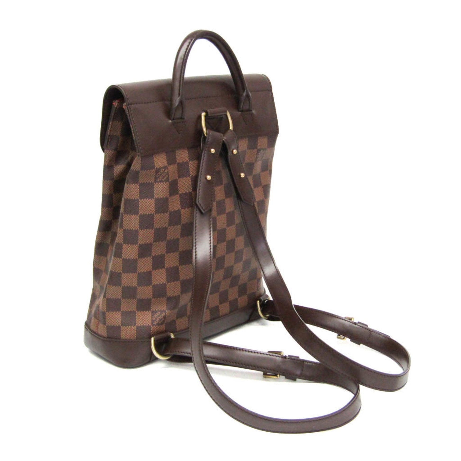 Louis Vuitton Soho, Brown, Canvas, backpack