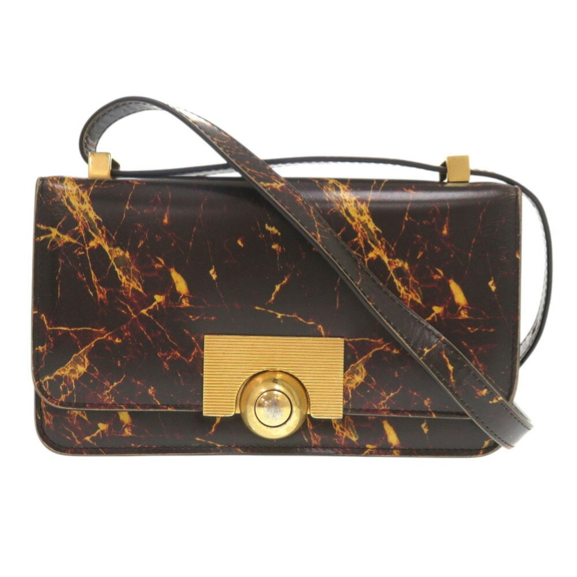 Bottega Veneta CLASSIC BV, Brown, Leather, shoulder