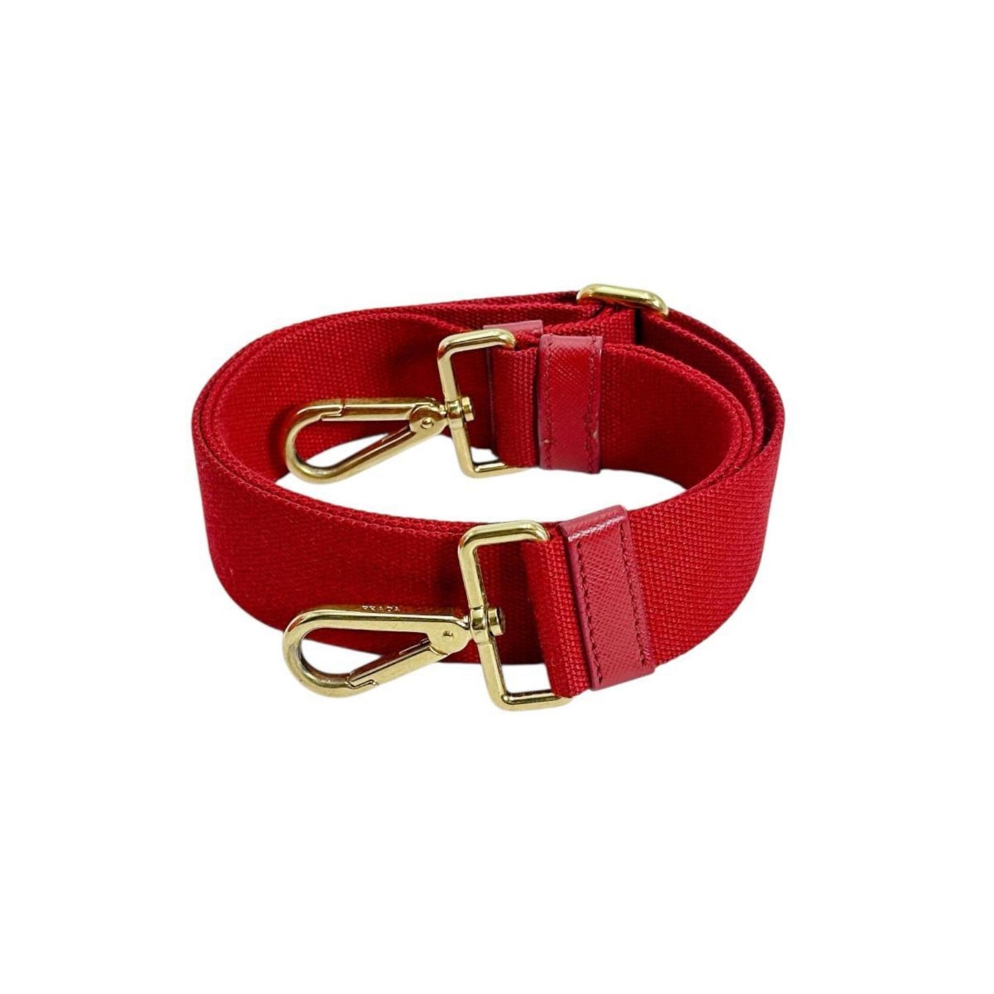 Prada Canapa, Red, Canvas, handbag