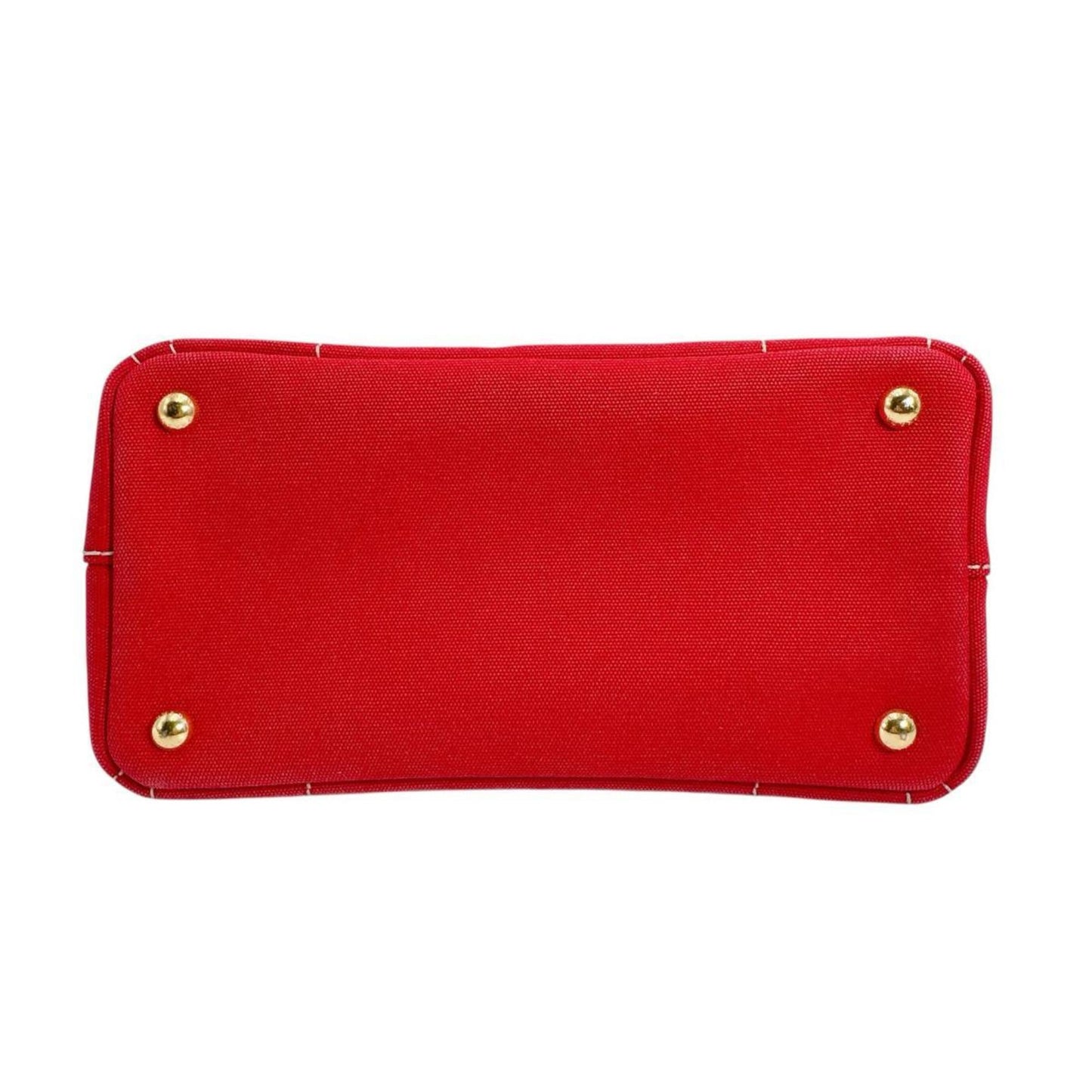 Prada Canapa, Red, Canvas, handbag