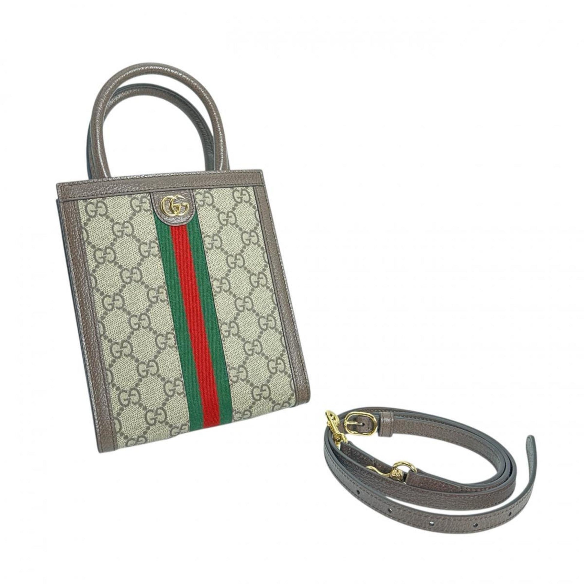 Gucci Ophidia, Beige, "CANVAS, LEATHER", shoulder