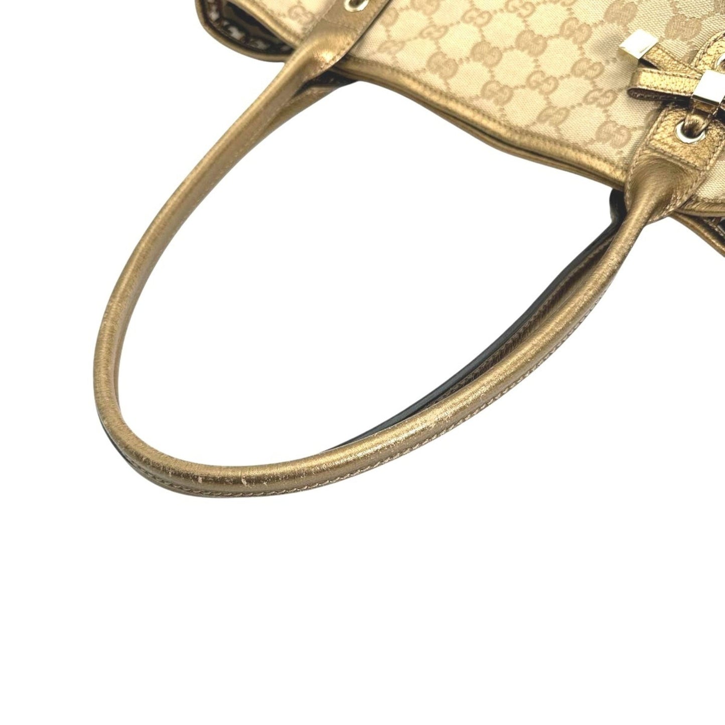 Gucci Princy, Beige, Canvas, shoulder