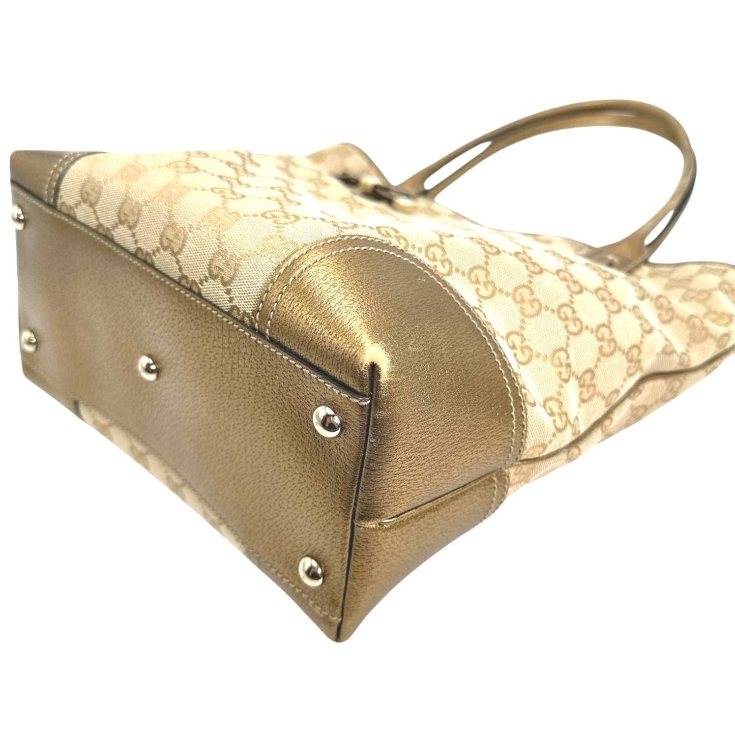 Gucci Princy, Beige, Canvas, shoulder