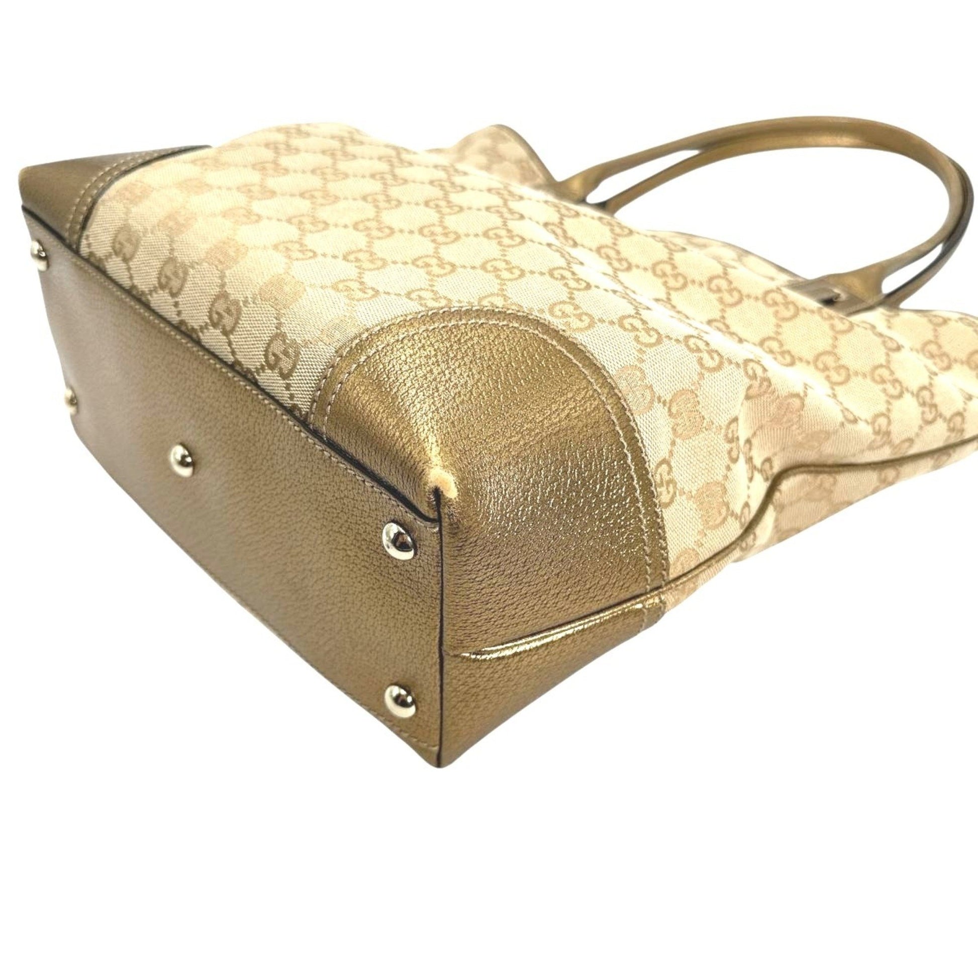 Gucci Princy, Beige, Canvas, shoulder