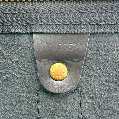 Louis Vuitton Keepall 50, Black, Leather, travel