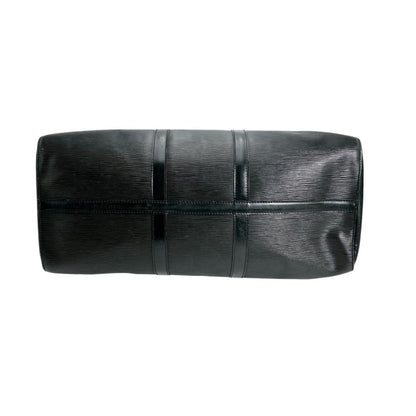 Louis Vuitton Keepall 50, Black, Leather, travel