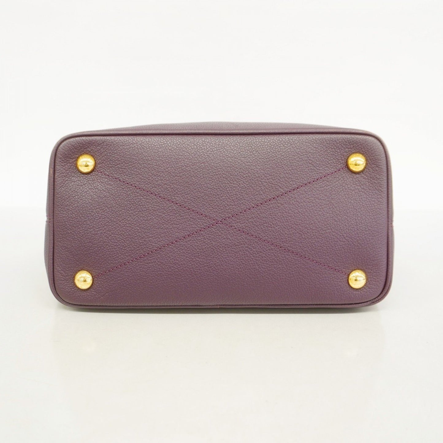 Louis Vuitton Citadine, Purple, Leather, tote
