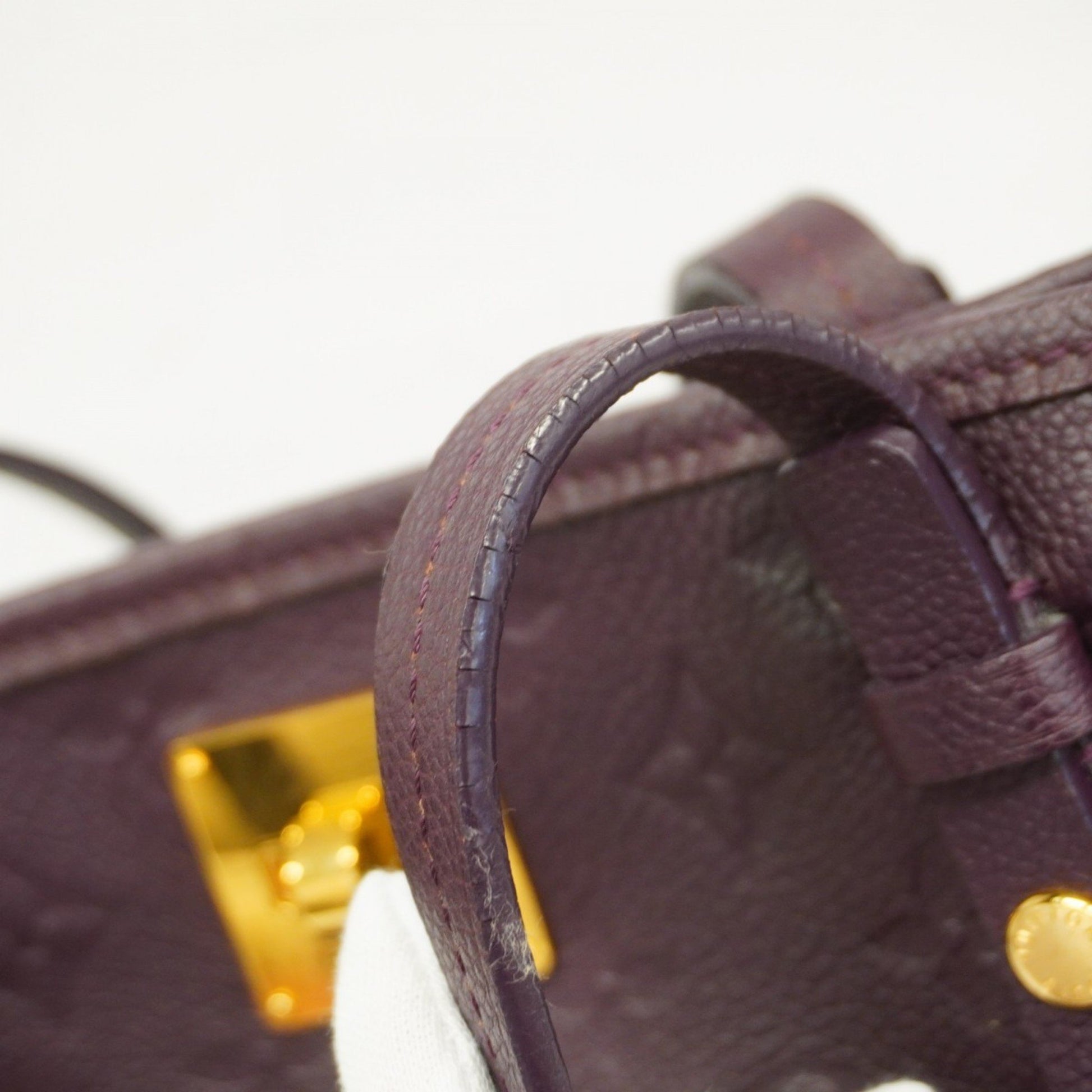 Louis Vuitton Citadine, Purple, Leather, tote
