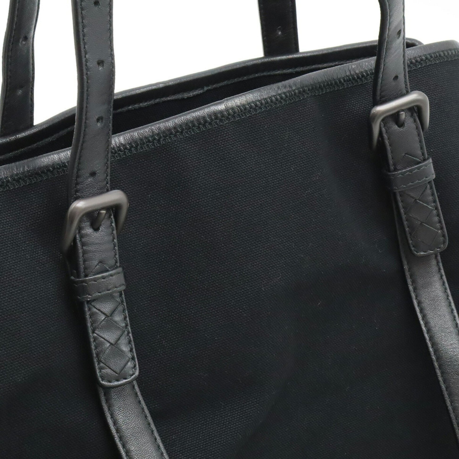 Bottega Veneta Vernice, Black, Canvas, tote