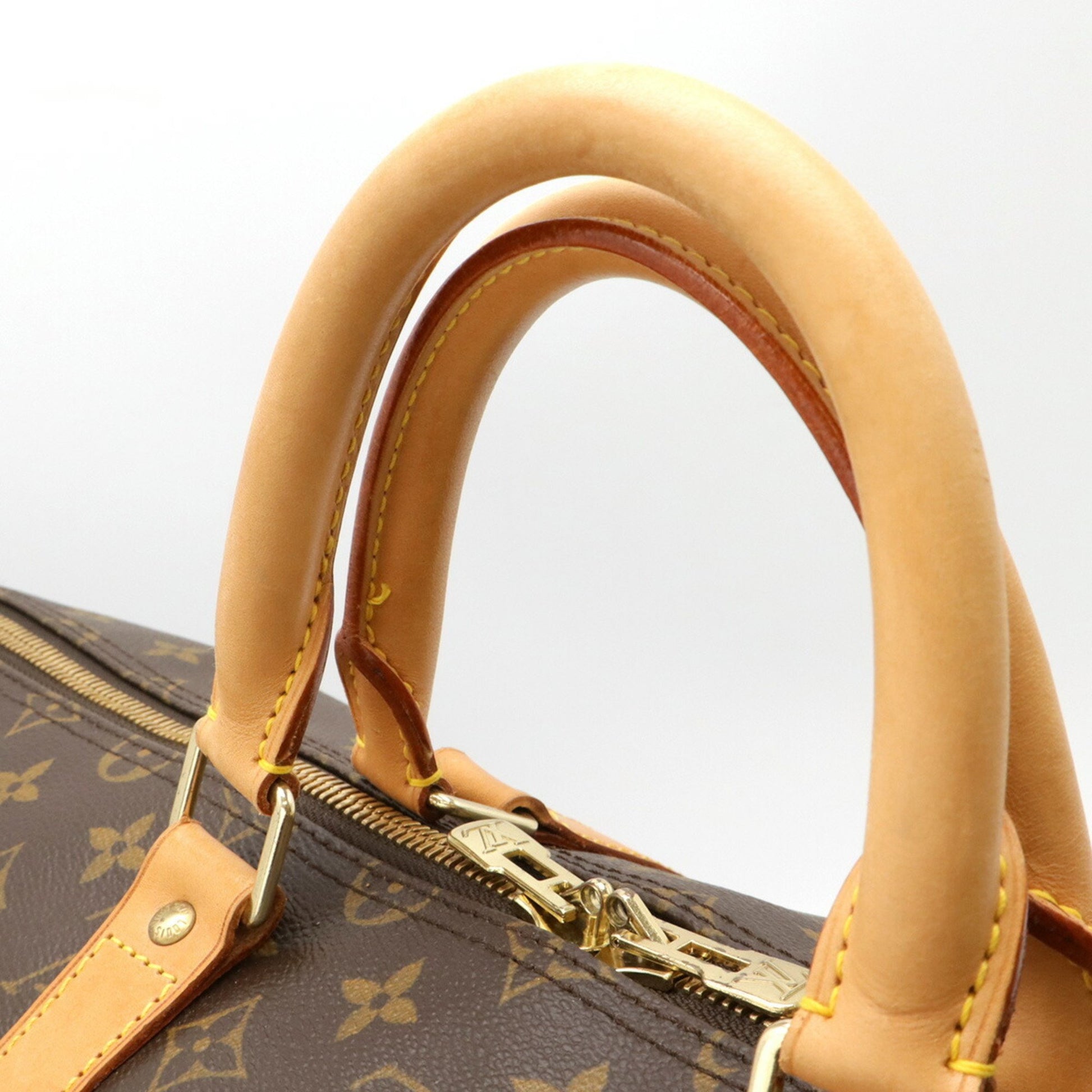 Louis Vuitton Keepall Bandouliere 55, Brown, Canvas, travel
