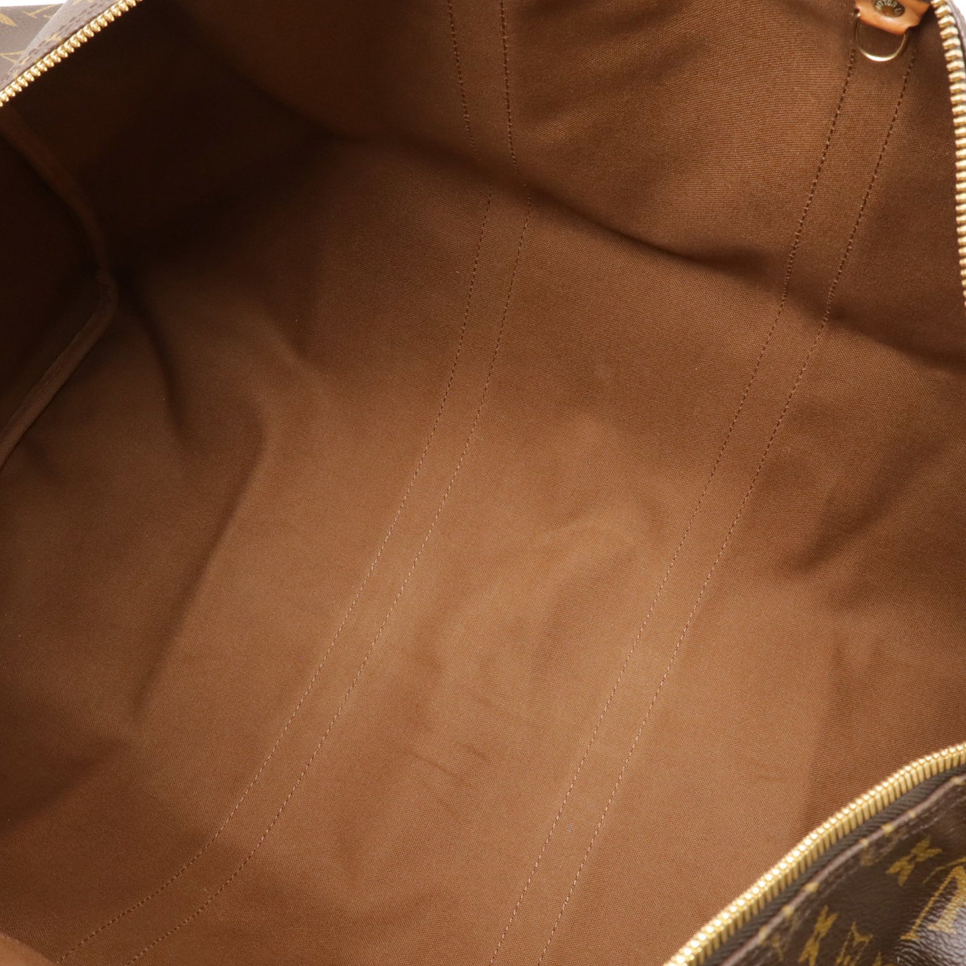 Louis Vuitton Keepall Bandouliere 55, Brown, Canvas, travel