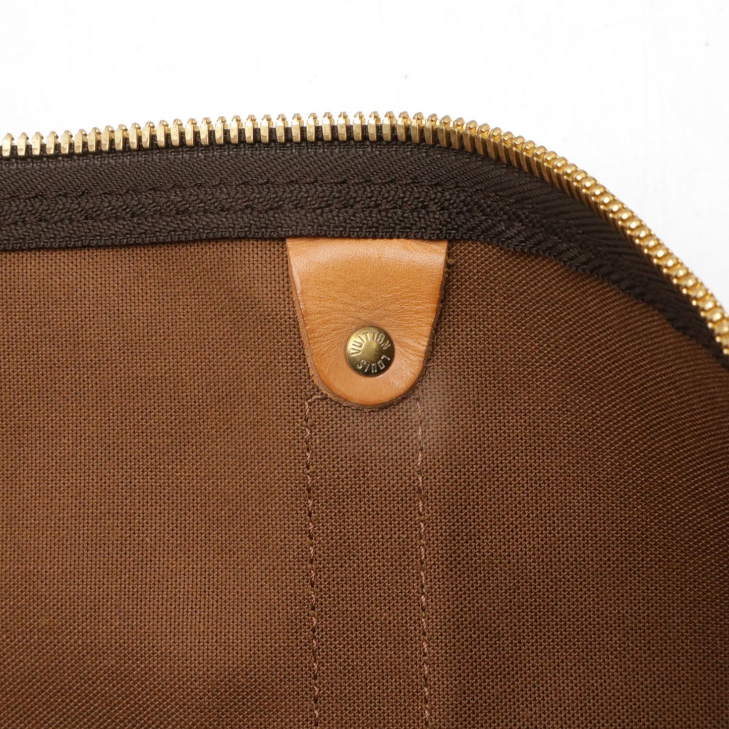 Louis Vuitton Keepall Bandouliere 55, Brown, Canvas, travel
