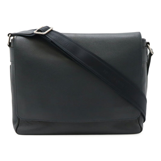 Louis Vuitton Roman, Black, Leather, shoulder