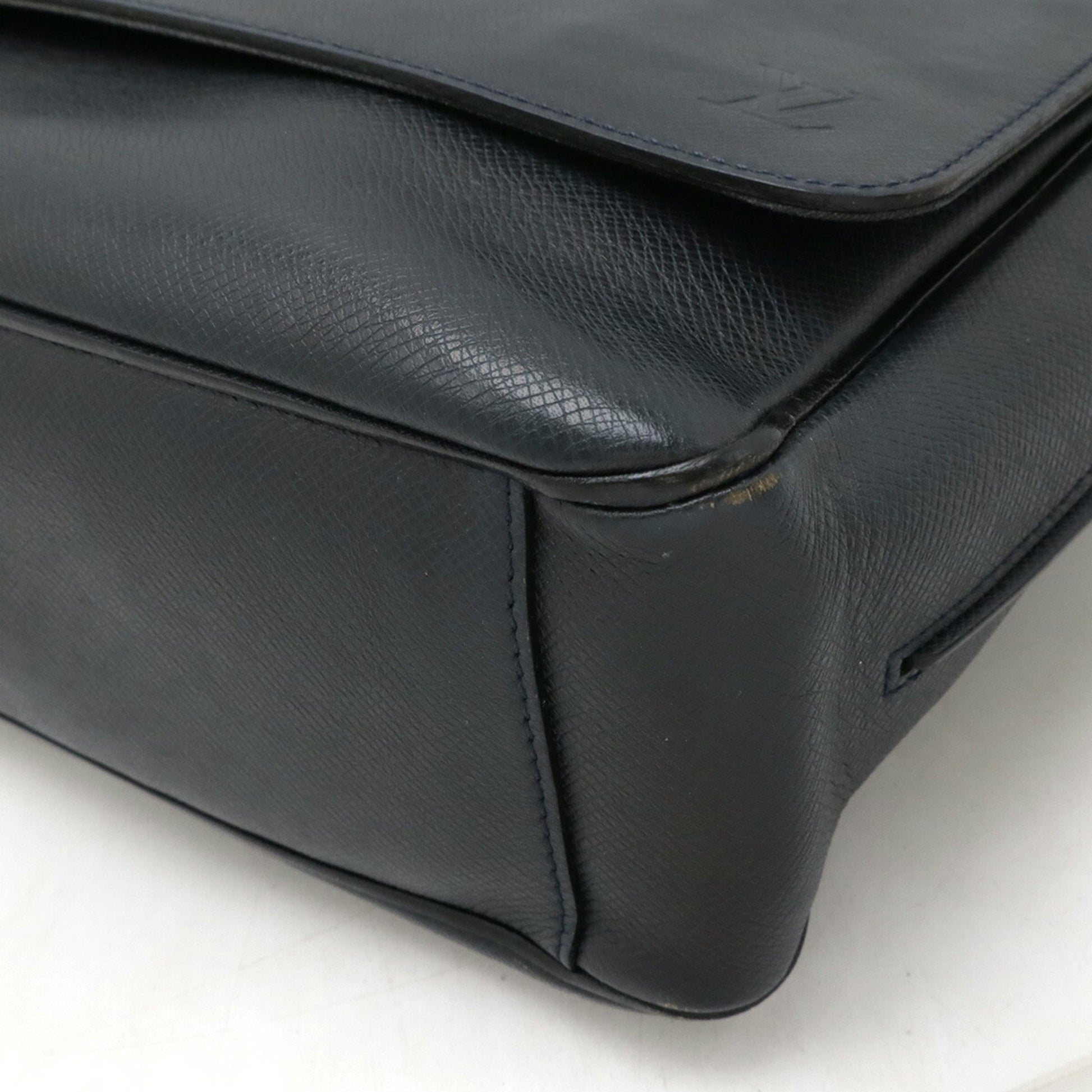 Louis Vuitton Roman, Black, Leather, shoulder