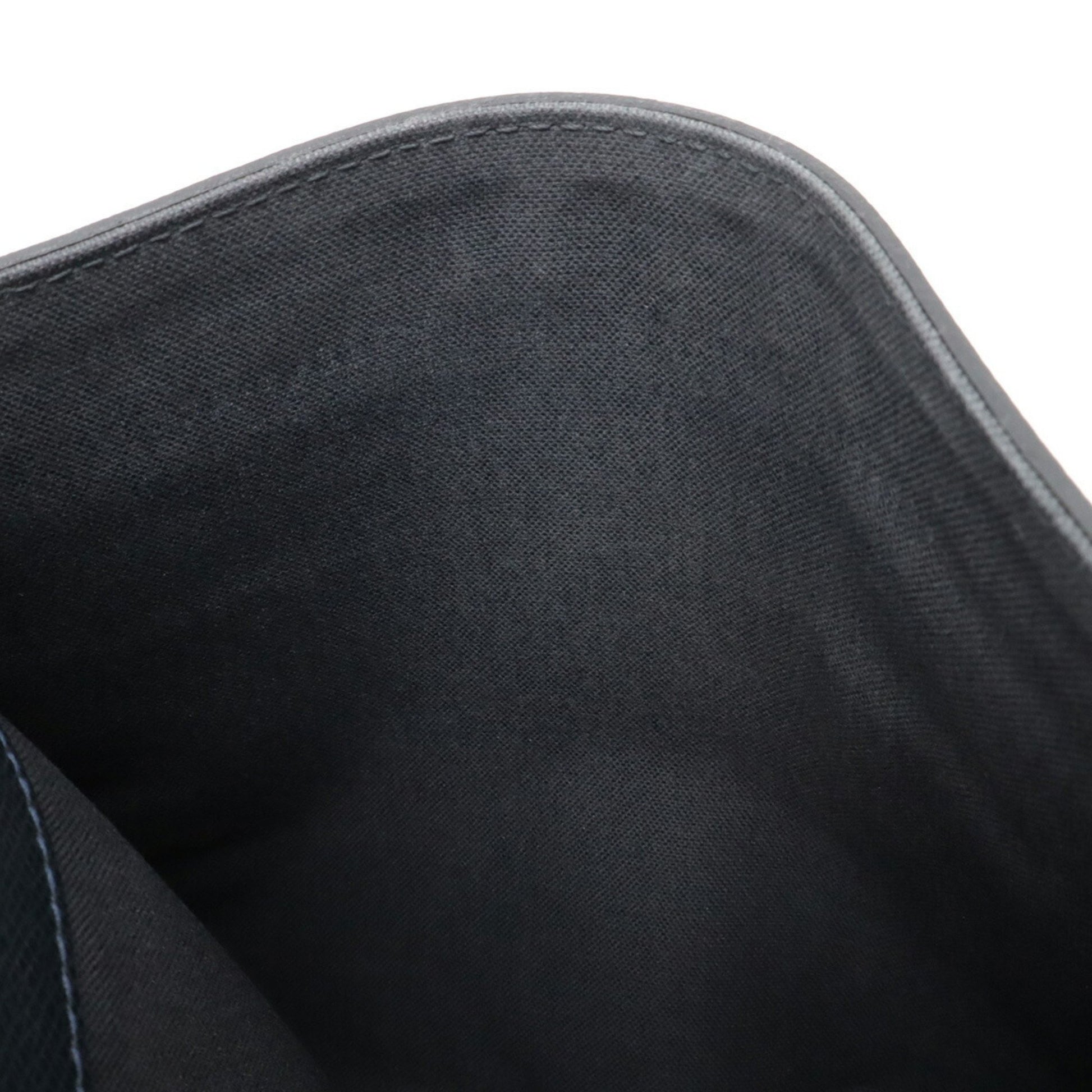 Louis Vuitton Roman, Black, Leather, shoulder