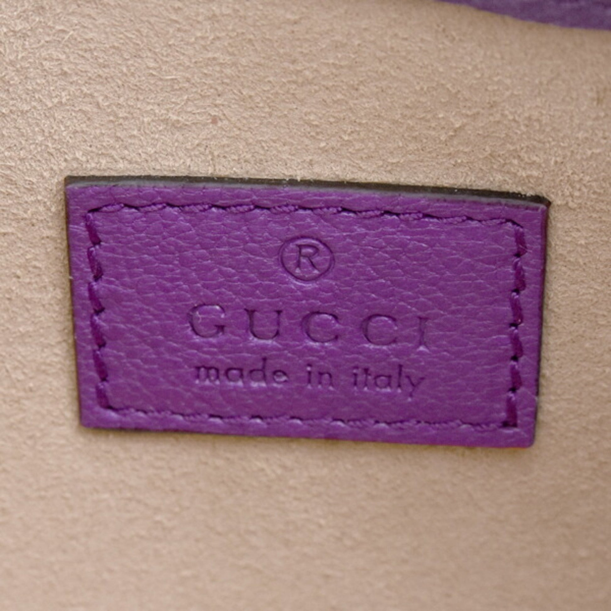 Gucci Aphrodite, Purple, Leather, shoulder