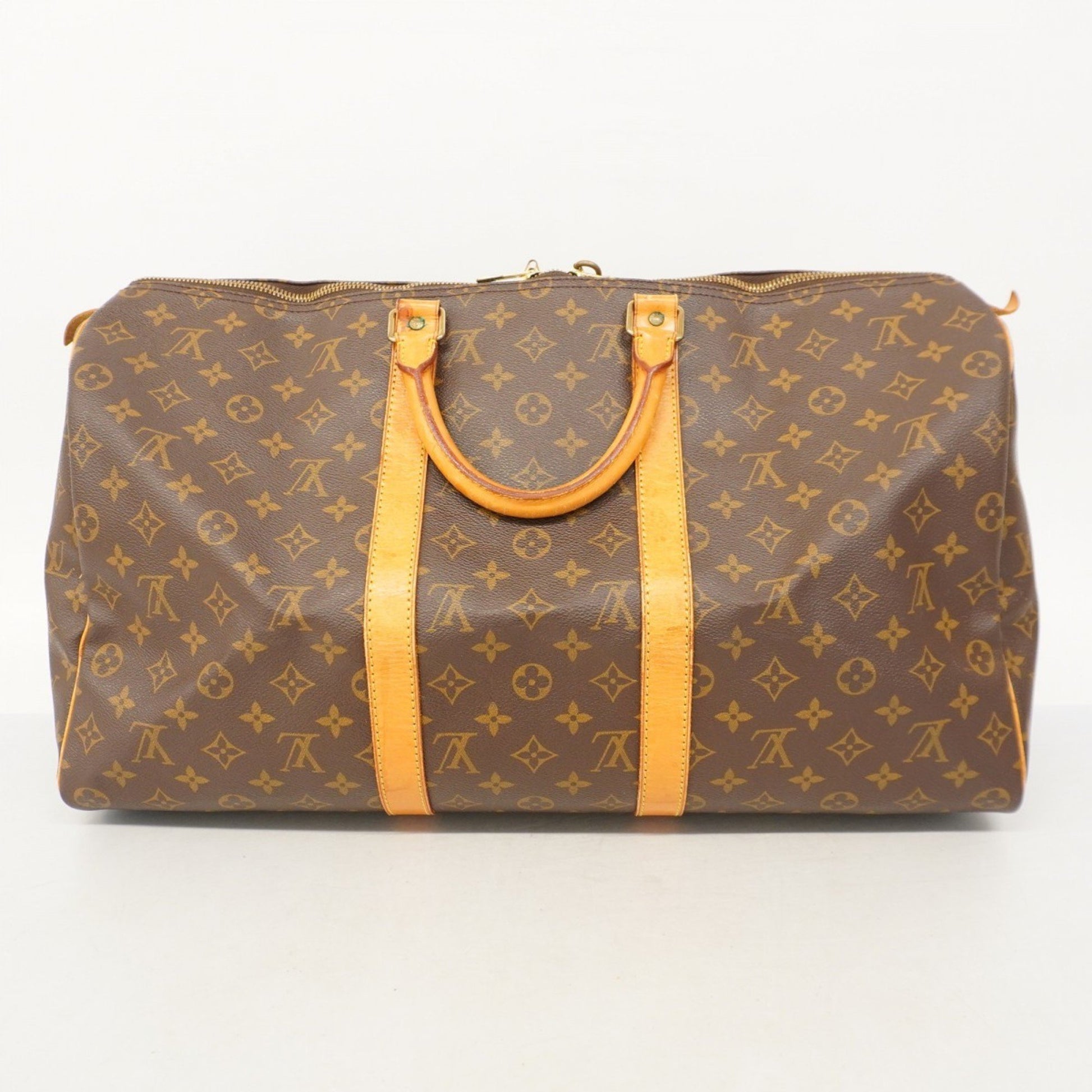 Louis Vuitton Keepall 50, Brown, Canvas, travel