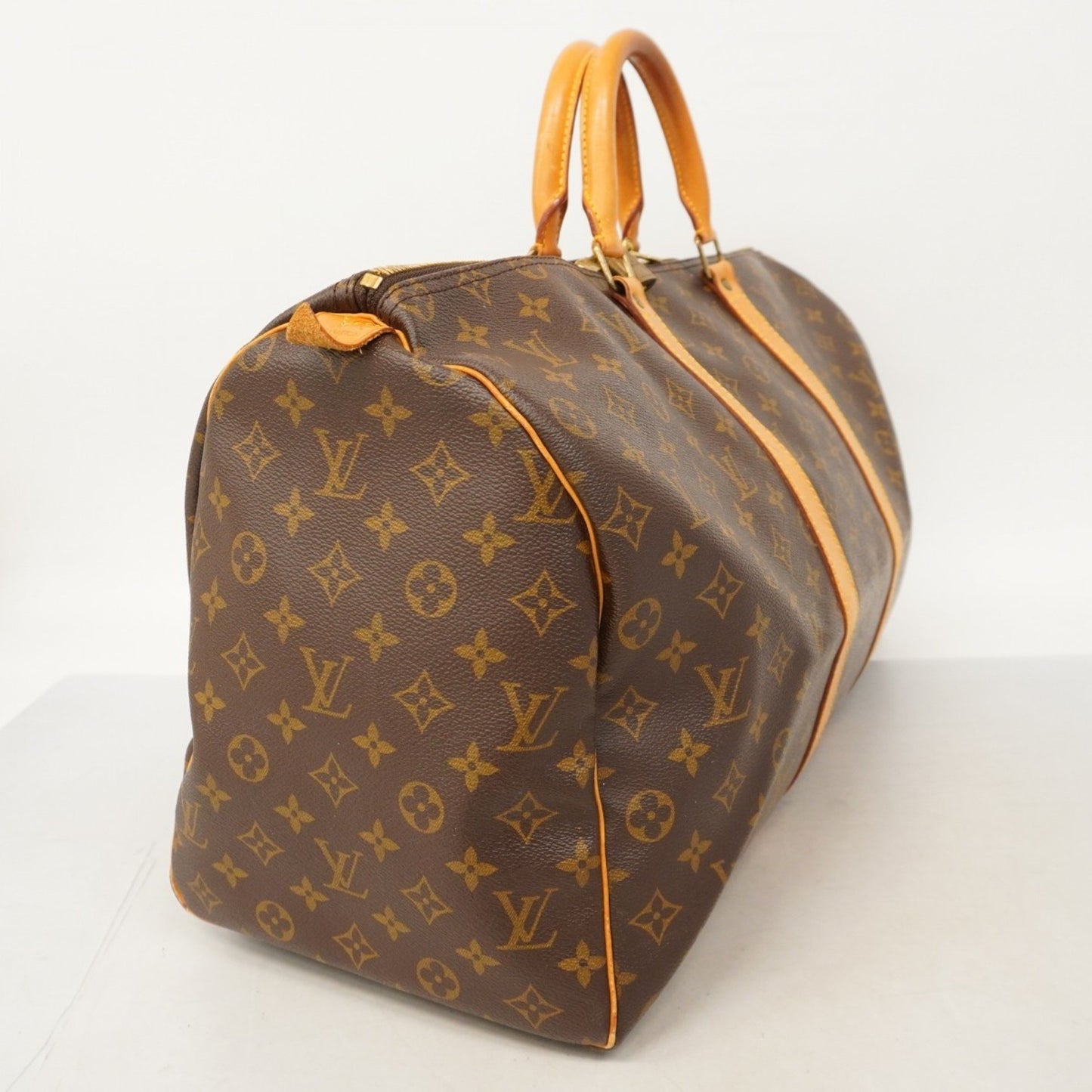Louis Vuitton Keepall 50, Brown, Canvas, travel