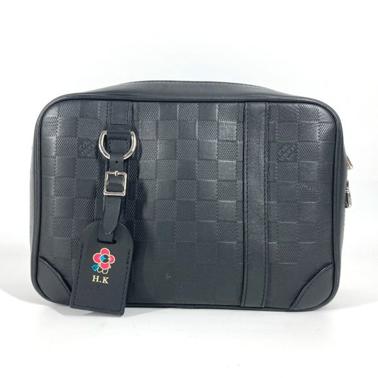 Louis Vuitton Sirius, Black, Leather, shoulder