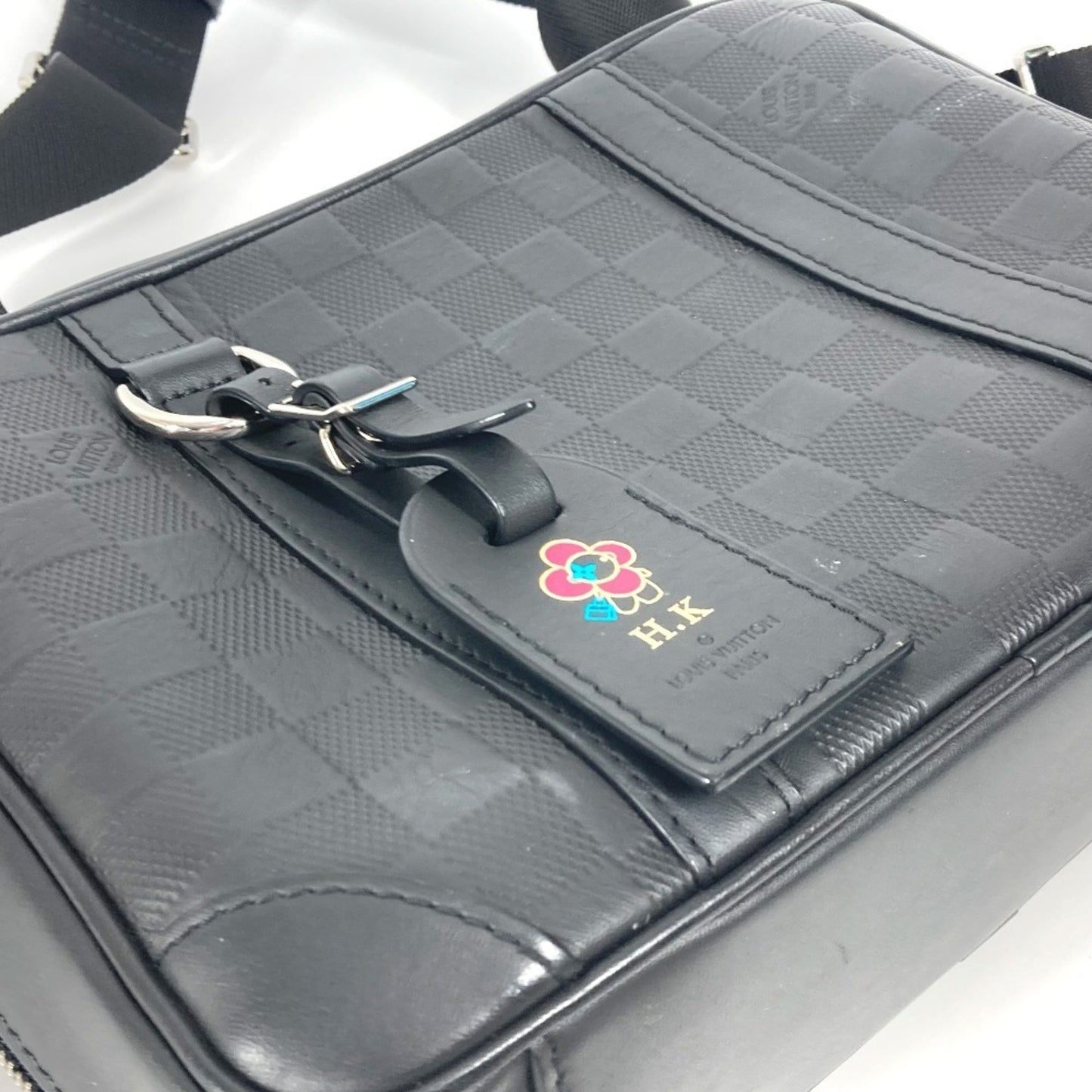Louis Vuitton Sirius, Black, Leather, shoulder