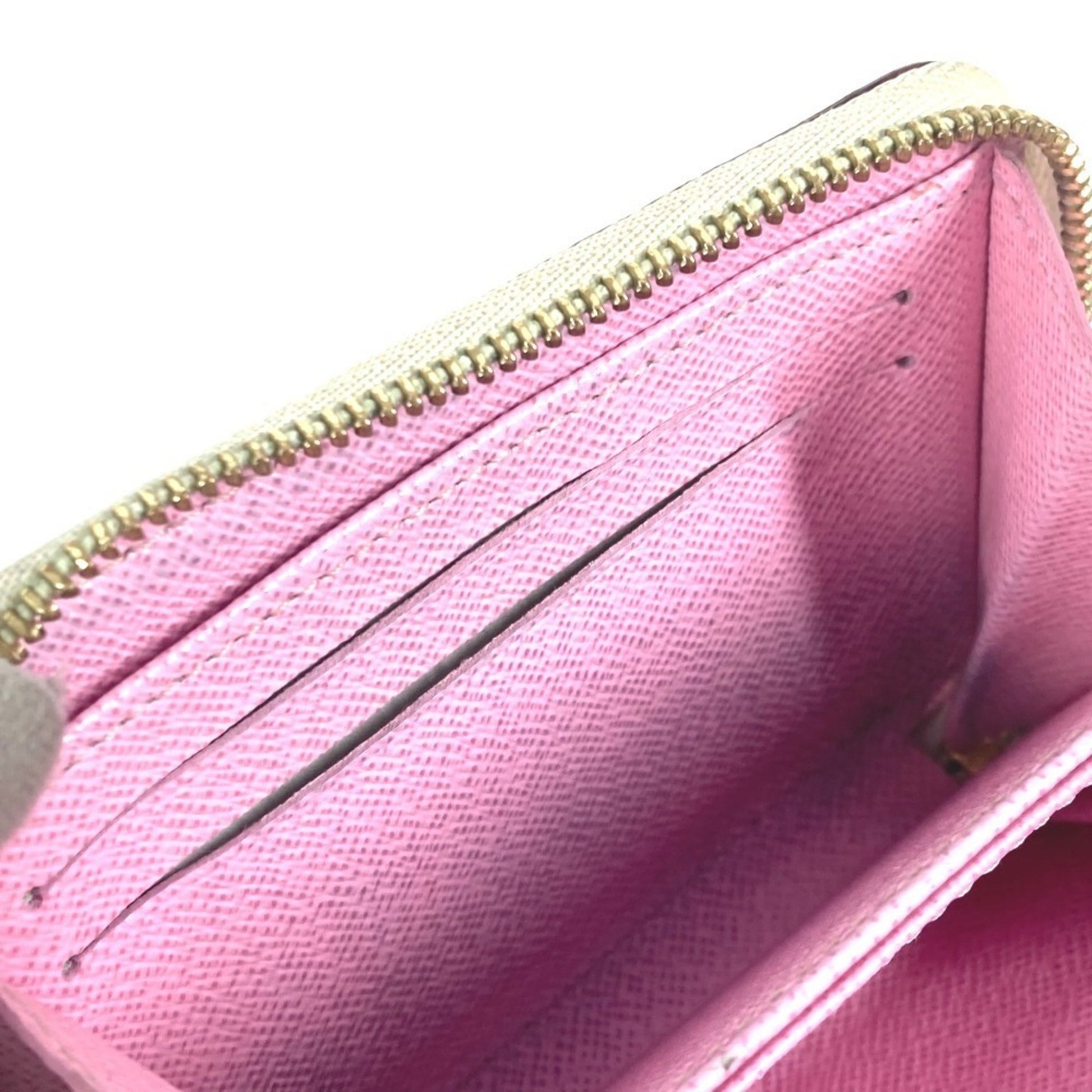 Louis Vuitton Zippy coin purse, White, Canvas, wallet