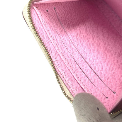 Louis Vuitton Zippy coin purse, White, Canvas, wallet