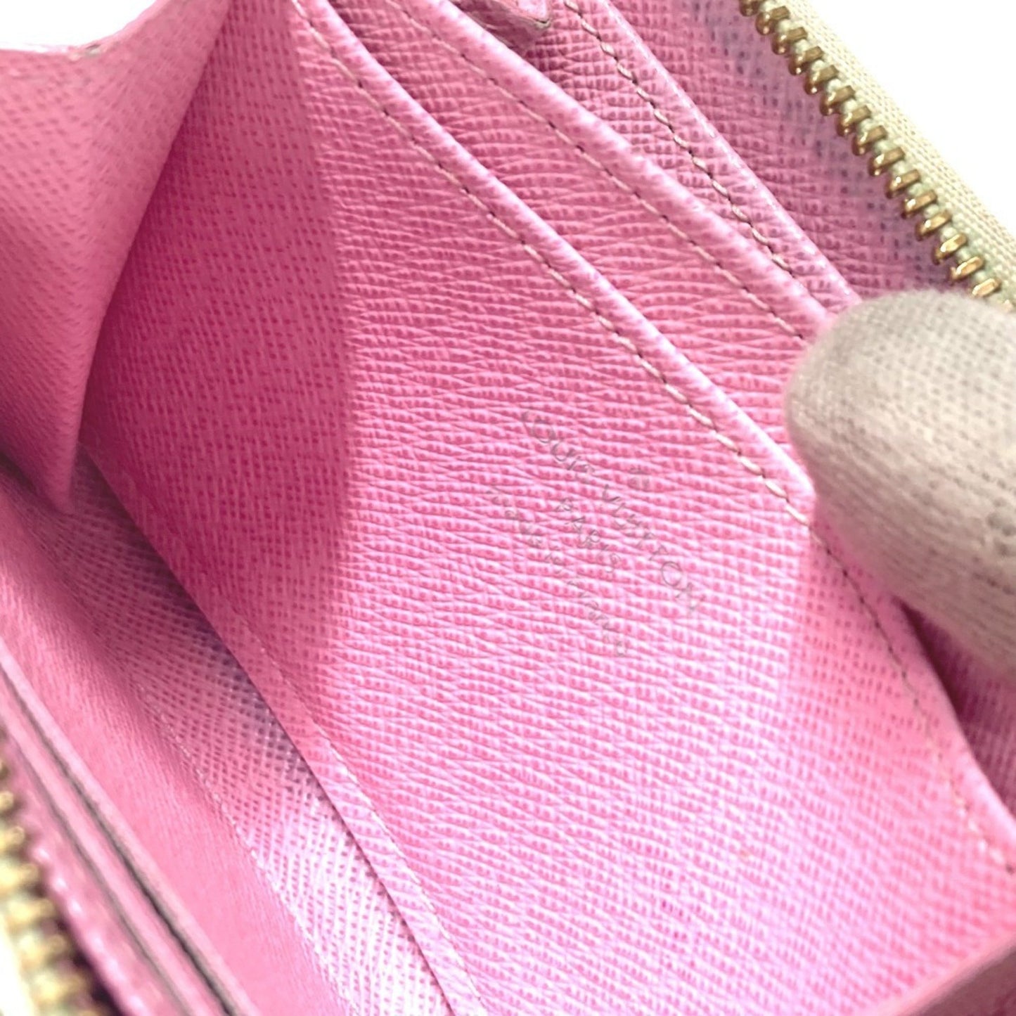 Louis Vuitton Zippy coin purse, White, Canvas, wallet