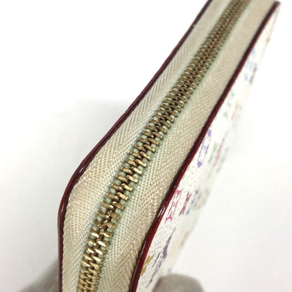 Louis Vuitton Zippy coin purse, White, Canvas, wallet