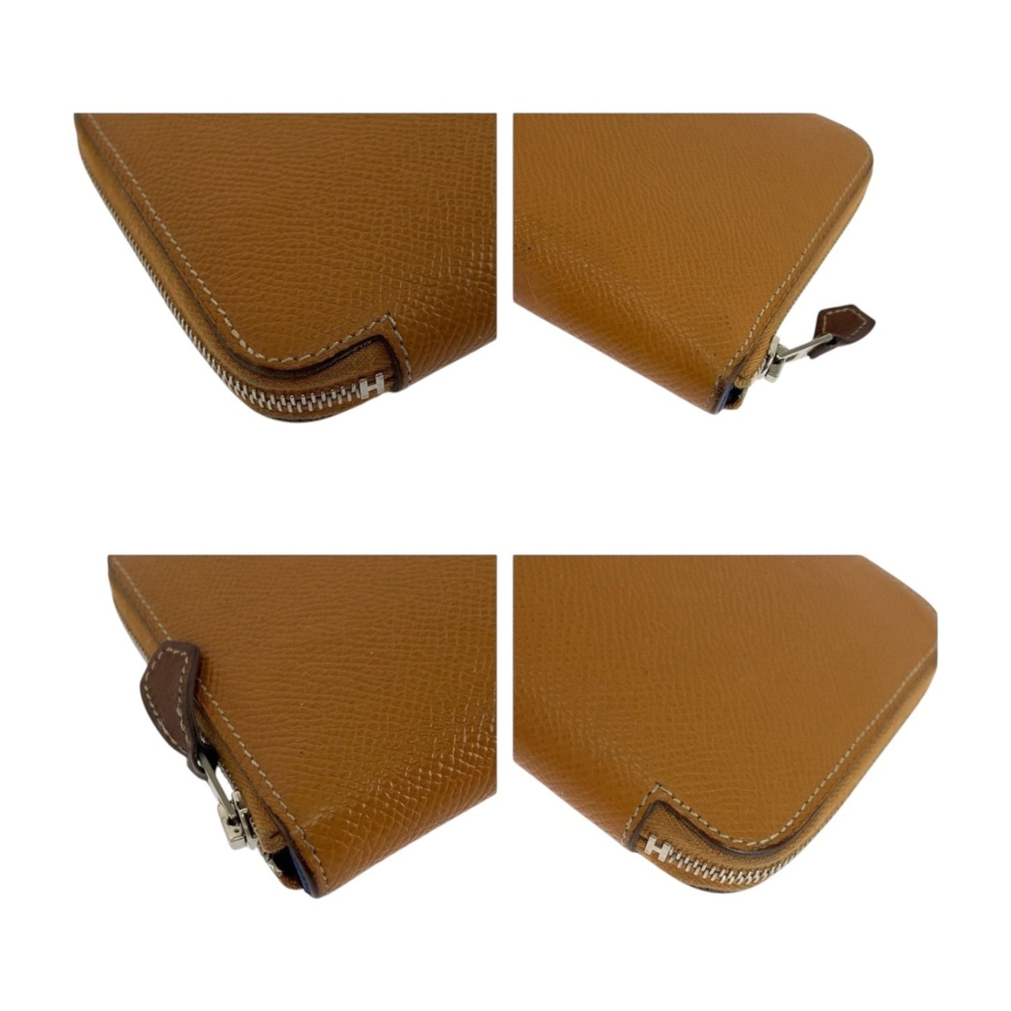 Hermès Azap, Brown, Leather, wallet