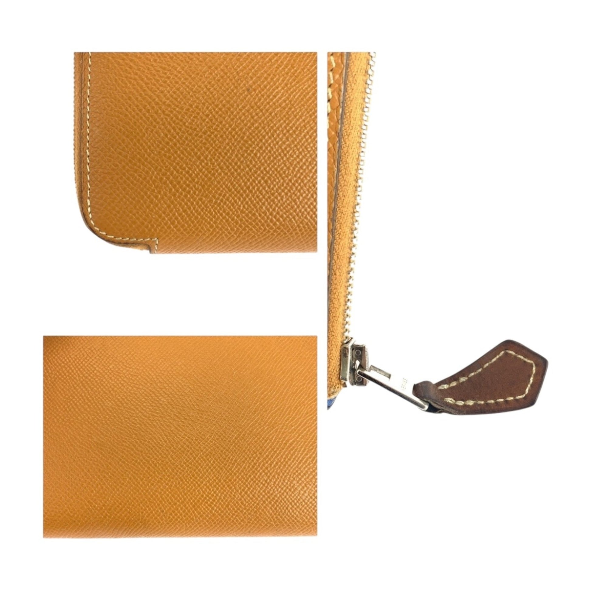 Hermès Azap, Brown, Leather, wallet